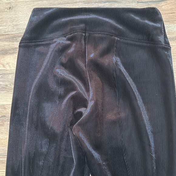 WNHM WOMEN RUNWAY VELVET CORDUROY LEGGINGS BLACK SIZE 8 - Picture 4 of 7